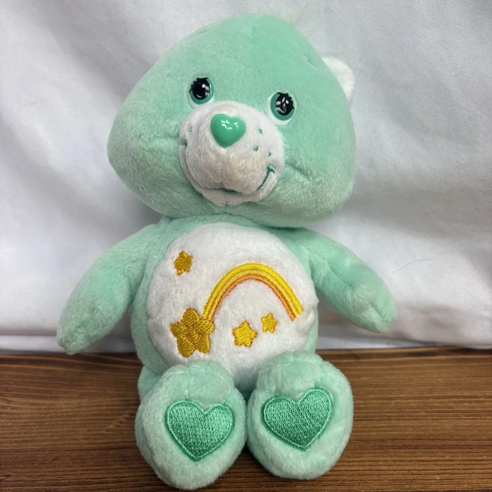 Care Bears Wish Bear Plush w/ 2 Scholastic Books Cheer Up Caring Contest Lot
